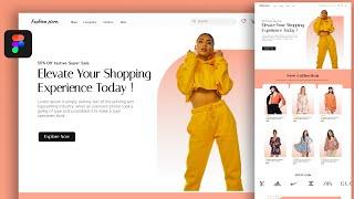 Designing an E-commerce Website in figma - Fashion ecommerce