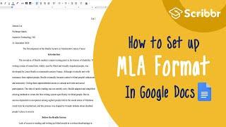 Setting up MLA Format Paper in Google Docs Step-by-Step (2020) | Scribbr 