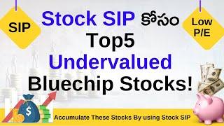 Top5 Undervalued Blue Chip Stocks for Stock SIP!