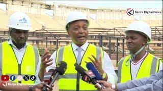 CAF President P. Motsepe, FKF President and Sports CS Inspect Kasarani, Nyayo and Talanta Stadiums.