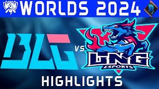 BLG vs LNG Highlights | Worlds Swiss Stage 2024 | Bilibili Gaming vs LNG Esports by Onivia