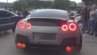 1750HP Nissan GTR FROM HELL! Revs, FLAMES And Acceleration