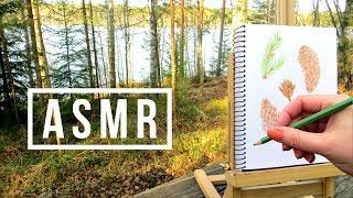 ASMR Colored Pencil Drawing Outside || No Talking