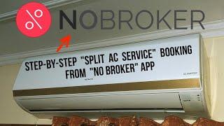 Split AC Service Booking from NO BROKER AppTutorial Step-by-Step