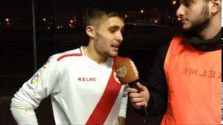 Iván Amores tras debutar con el Rayo B