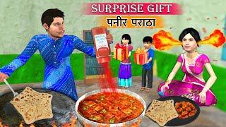 Surprise Gift Paratha Paneer Cooking By Husband Street Food Hindi Kahaniya Hindi Moral Stories