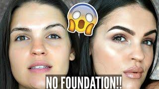 NO FOUNDATION Glowy Skin Makeup Tutorial | Julia Salvia