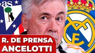 ANCELOTTI, RUEDA DE PRENSA completa hoy previa ATLÉTICO DE MADRID - REAL MADRID | CHAMPIONS LEAGUE