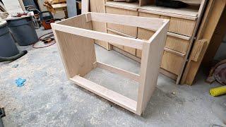 Making A Bathroom Vanity Cabinet with Drawers - Woodworking