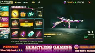 Free Fire I got New Thompson gun||Heartless Gaming|| 