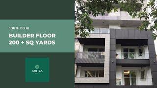 Elegant Builder Floor I South Delhi I Park Facing I 200+ Sq Yards