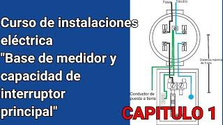 Instalacion electrica de un casa Capitulo 1  "Base de medidor y capacidad de interruptor principal"