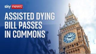 MPs vote in favour of assisted dying bill