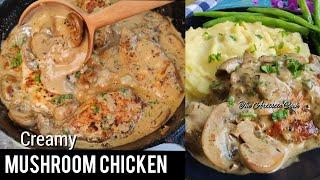 Creamy Mushroom Chicken Recipe | Chicken Breast in Creamy Garlic Mushroom Sauce | Chicken Steak