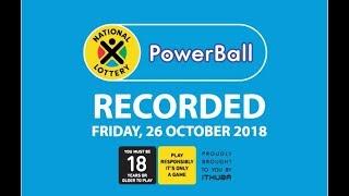 Powerball Results - 26 October 2018