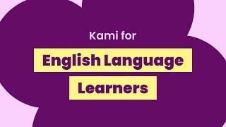 English Language Learning With Kami