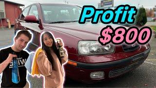 Flipping cars for a Quick Profit | It only took 1 Day! | Flip #8