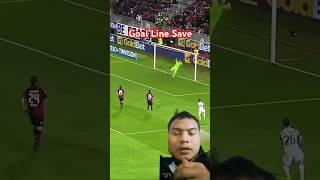 Insane Goal Line Save  #football #messi #goalkeeper #shorts #footballshorts