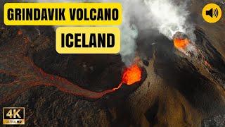 Fly Over Two Active Volcanic Vents! Current State Of The Iceland Volcano on September 3rd! 2024