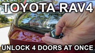 Toyota RAV4 (2019-2022): How To Unlock All 4 Doors At Once?