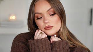 WARM & COZY FALL GET READY WITH ME + EXCITING ANNOUNCEMENT!  Thanksgiving Makeup Tutorial 2024!