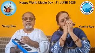 Aja sanam madhur chandni mein hum. Harmonica&Melodica duet for World Music Day-Vinay Rao&Varsha Rao.