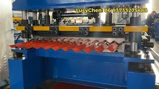 The roofing sheet roll forming machine produced for South African Client