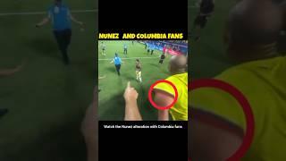 Darwin Nunez had an alteration with Columbia fans #copaamerica