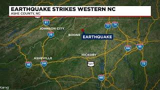 Earthquake hits Western North Carolina