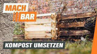 Kompost umsetzen: Durchmischung der Komposterde | OBI