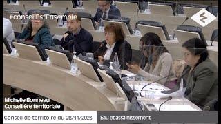 Michelle BONNEAU - Tarification sociale de l'eau - Conseil de Territoire Est Ensemble - 28/11/2023