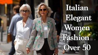 Italian  Elegance. Street  Style In Milan Elegant over 50s, 60s, 70s