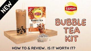 Lipton Bubble Tea Kit - How to make your own bubble tea/milk tea at home | Is it worth it?