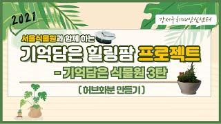 인지활동 - 강서구 치매안심센터 힐링팜 -  2021 기억담은 식물원 3탄! - 허브화분 만들기