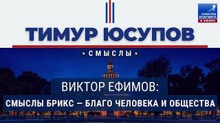 Ефимов В.А.: Смыслы БРИКС — благо человека и общества I СМЫСЛЫ БУДУЩЕГО I Тимур Юсупов