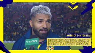 Entrevista Rodrigo Aguirre: Estoy feliz estando acá. América 2-0 Toluca (Liguilla Apertura 2024)