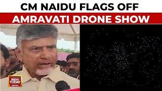 Andhra Pradesh Chief Minister Chandrababu Naidu Flags-Off Amravati Drone Summit 2024 | India Today