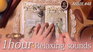 ASMR for sleep1 Hour 꿀잠용 수면용 콜라주 모음 #48 Art Journaling Compilation#scrapbooking コラージュ