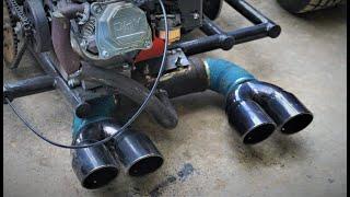 Homemade Sport EXHAUST For 200cc GoKart !?