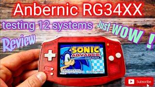 Anbernic RG34XX unboxing deep review I 12 systems test PSP Dreamcast