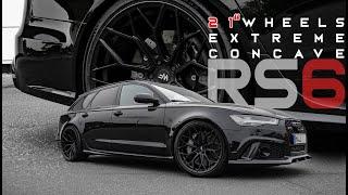 AUDI RS6 BLACK BEAST | New Wheels 21" - EXTREME CONCAVE!! #WHEELFORCEWHEELS