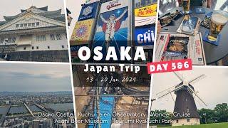 8D7N Japan 2024 | Part 3 | Osaka Castle, Kuchu Teien Observatory, Asahi Beer Museum, etc.| Vlog