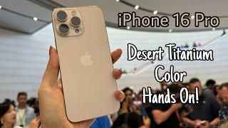 iPhone 16 Pro Desert Titanium Color Hands On! -  is it Gold?