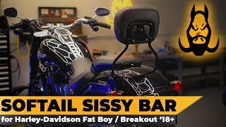 HOGWORKZ® Detachable Sissybar for Harley-Davidson® Fat Boy / Breakout 18+