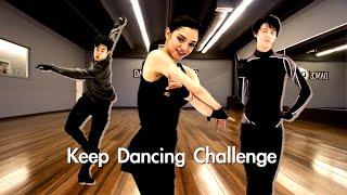 Keep Dancing Challenge with Figure Skaters | Yuzuru, Evgenia & Nathan