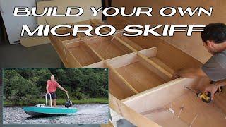 Simple BOAT BUILD for beginners!  How to Build a Solo Micro Skiff with Stitch & Glue Boat Plans