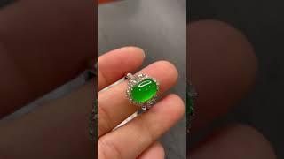 高冰翡翠戒指，女戒#jade #翡翠直播 #翡翠鉴赏 #翡翠 #珠寶 #緬甸翡翠