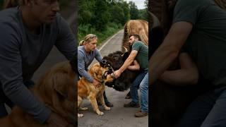 Terrifying Moment Bison Attacks Dog