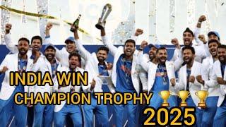 INDIA WIN CHAMPION TROPHY  2025 @sumitasaha5851