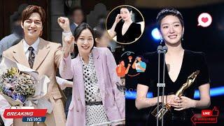 Lee Min Ho Congratulates Kim Go Eun on Winning Best Actress at the Blue Dragon Awards 2024!